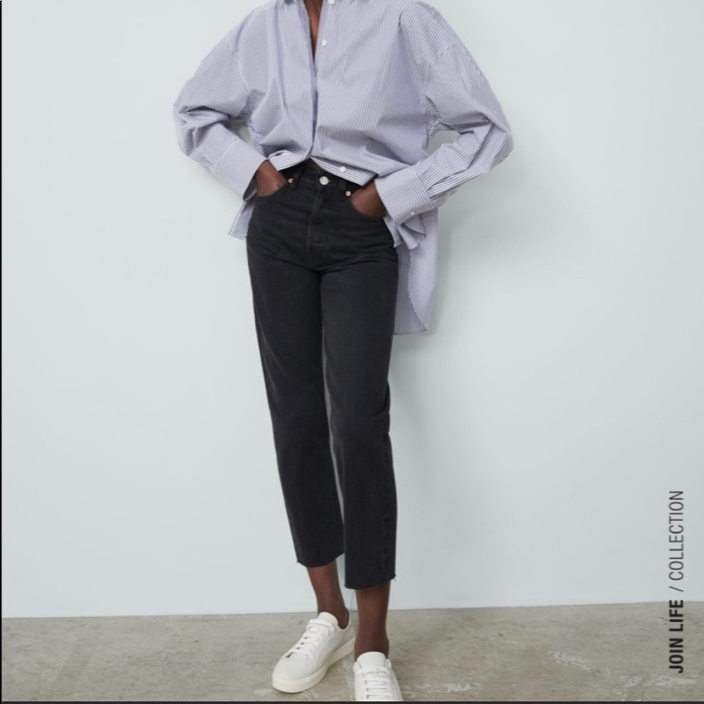 Zara Black Straight Leg Jeans